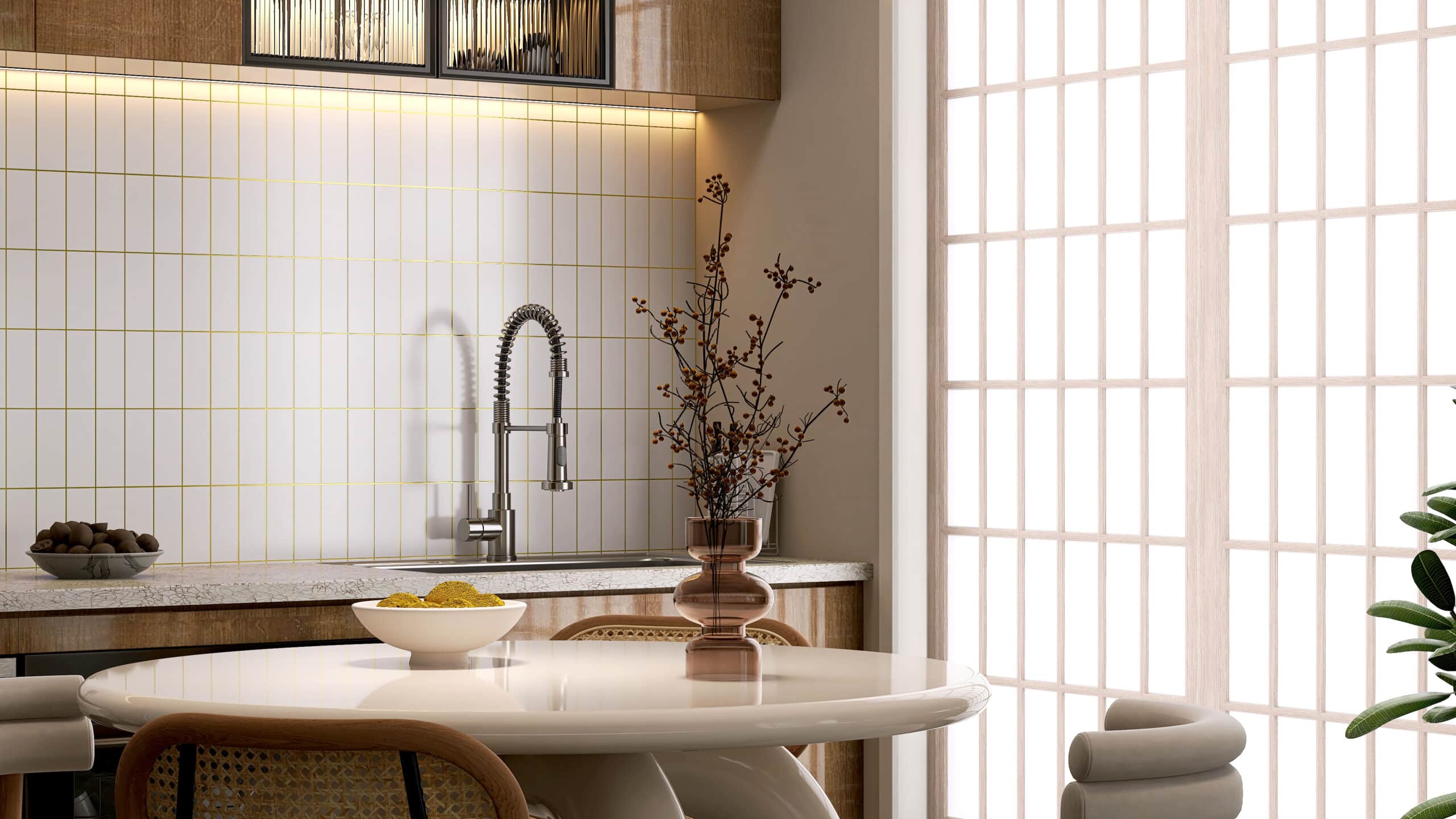 Küche im japanischen Stil